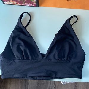 Black bathing suit top